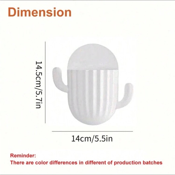 Cactus-Shaped Toothbrush Holder: Fun Bathroom Organizer for hair ties, brushes - Picture 5 of 7